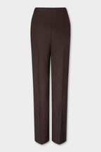 Detail of the tailored waistband on the Hutton Trouser